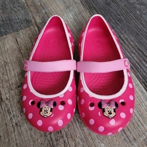 Minnie Mouse Pink Crocs Toddler 8
